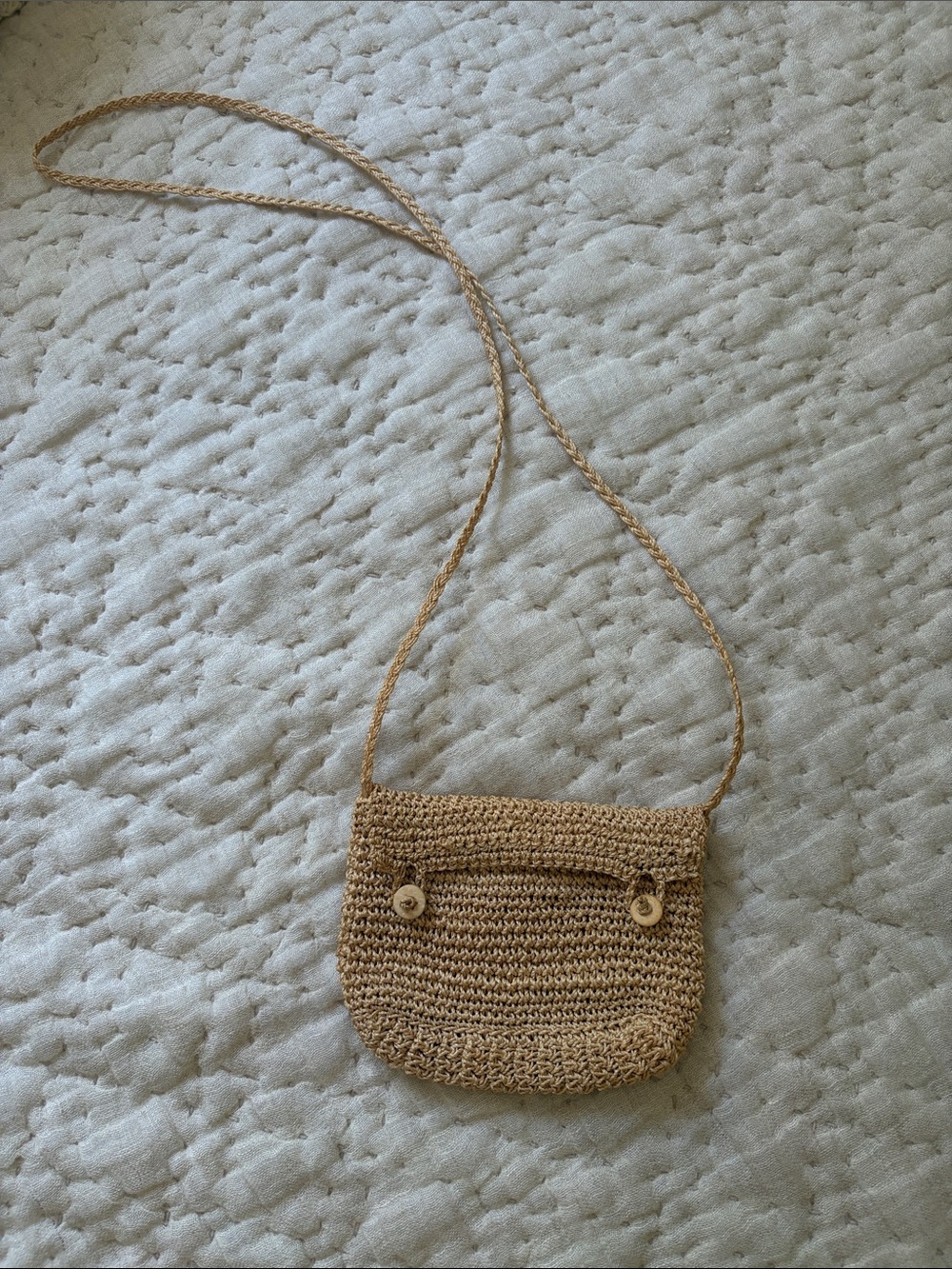 Boho Straw Crossbody Purse